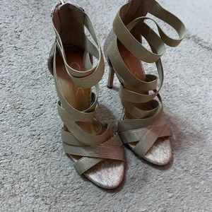 Macy’s gold heels